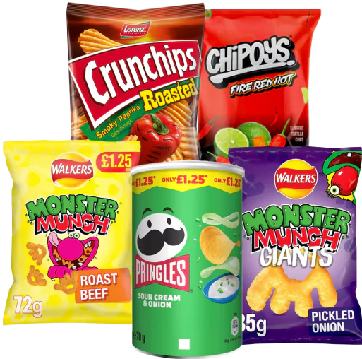 Snacks & crisps product selection