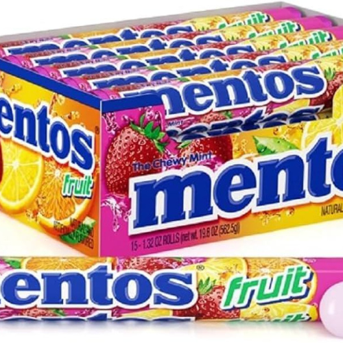 Mentos fruit candy rolls